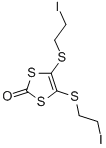 4,5-Bis-(2-iodo-ethylsulfanyl)-[1,3]dithiol-2-one 结构式