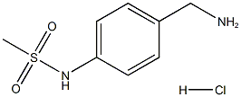 4-(甲基磺酰胺基)苄胺.氯化氢 结构式