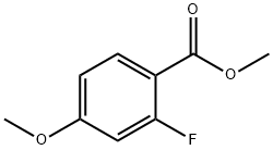 2-氟-4-甲氧基苯甲酸甲酯 结构式