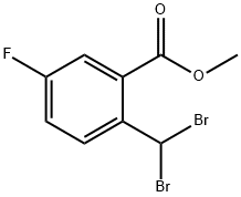 METHYL 2-(DIBROMOMETHYL)-5-FLUOROBENZOATE 结构式