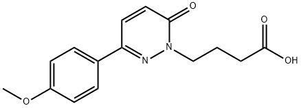 4-[3-(4-METHOXYPHENYL)-6-OXOPYRIDAZIN-1(6H)-YL]BUTANOIC ACID 结构式