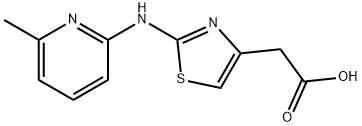 2-(2-((6-甲基吡啶-2-基)氨基)噻唑-4-基)乙酸 结构式