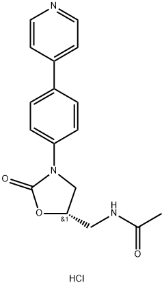 AcetaMide, N-[[(5S)-2-oxo-3-[4-(4-pyridinyl)phenyl]-5-oxazolidinyl]Methyl]-, Monohydrochloride (9CI) 结构式
