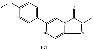 2-甲基-6-(4-甲氧苯基)-3,7-二氢咪唑并[1,2-A]吡嗪-3-酮盐酸盐[化学发光试剂] 结构式