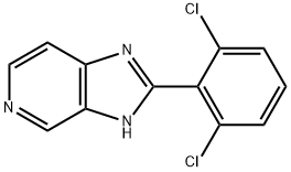 2-(2,6-二氯苯基)-3H-咪唑并[4,5-C]吡啶 结构式