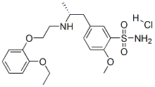 (-)-(R)-5-(2-((2-(o-Ethoxyphenoxy)ethyl)amino)propyl)-2-methoxybenzene sulfonamide monohydrochloride 结构式