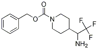 BENZYL 4-(1-AMINO-2,2,2-TRIFLUOROETHYL)PIPERIDINE-1-CARBOXYLATE 结构式