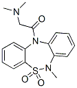 6-methyl-6,11-dihydro-11-((N,N-dimethylamino)acetyl)dibenzo(c,f)-(1,2,5)-thiadiazepine 5,5-dioxide 结构式