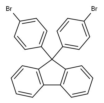 9,9-双(4-溴苯基)-9H-芴 结构式