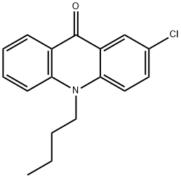 10-丁基-2-氯-9(10H)-吖啶酮 结构式