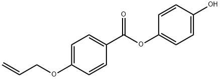 4-羟苯基-4-烯丙氧基苯甲酸盐 结构式
