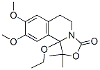 3H-Oxazolo[4,3-a]isoquinolin-3-one,  10b-ethoxy-1,5,6,10b-tetrahydro-8,9-dimethoxy-1,1-dimethyl- 结构式