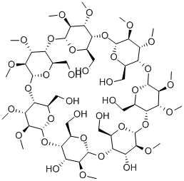 甲基-β-环糊精 结构式