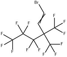 1-溴-4,4,5,5,6,6,6-七氟-3,3-二(三氟甲基)-1-己烯 结构式