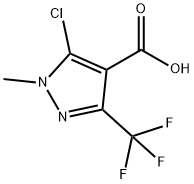 5-氯-1-甲基-3-(三氟甲基)吡咯-4-羧酸 结构式