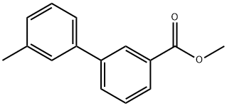 METHYL 3'-METHYLBIPHENYL-3-CARBOXYLATE 结构式