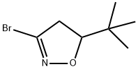 3-溴-5-叔丁基-4,5-二氢异恶唑 结构式
