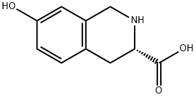 L-7-羟基-1,2,3,4-四氢异喹啉-3-羧酸 结构式