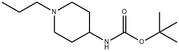 4-(N-BOC-氨基)-1-丙基哌啶 结构式