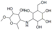 4-[(4,5-dihydroxy-6-methoxy-2-methyl-oxan-3-yl)amino]-6-(hydroxymethyl )cyclohexane-1,2,3,5-tetrol 结构式