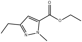 3-乙基-1-甲基-1H-吡唑-5-甲酸乙酯 结构式