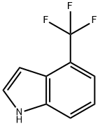 4-三氟甲基吲哚 结构式