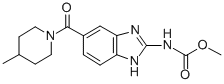 methyl 5(6)-(4-methylpiperidin-1-yl)carbonylbenzimidazole-2-carbamate 结构式