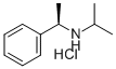 (R)-(+)-N-异丙基-1-苯乙胺盐酸盐 结构式