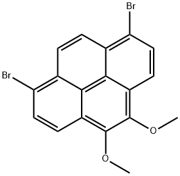 1,8-二溴-4,5-二甲氧基芘 结构式