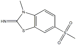 3-METHYL-6-(METHYLSULFONYL)BENZO[D]THIAZOL-2(3H)-IMINE 结构式