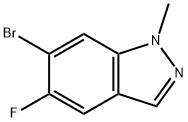 6-溴-5-氟-1-甲基-1H-吲唑 结构式
