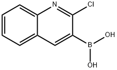 2-氯喹啉-3-硼酸 结构式