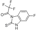 1-TRIFLUOROACETYL-5-FLUOROBENZIMIDAZOLIN-2-THIONE 结构式