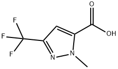 2-甲基-5三氟甲基-2H-吡唑-3-羧酸 结构式