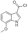 1H-Indole-3-carbonyl chloride, 7-methoxy- (9CI) 结构式