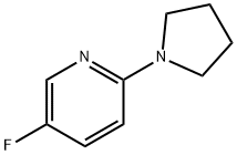 5-氟-2-(吡咯烷-1-基)吡啶 结构式