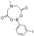 3-碘苯基硼酸甲基亚氨基二乙酸酯 结构式