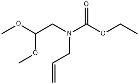 ETHYL ALLYL(2,2-DIMETHOXYETHYL)CARBAMATE 结构式