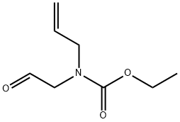 烯丙基(2-氧代乙基)氨基甲酸乙酯 结构式