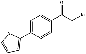 2-溴-1-[4-(2-噻吩基)苯基]-1-乙酮 结构式