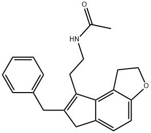 N-[2-(7-Benzyl-1,6-dihydro-2H-indeno[5,4-b]furan-8-yl)-ethyl]acetaMide 结构式