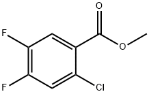 2-氯-4,5-二氟苯甲酸甲酯 结构式