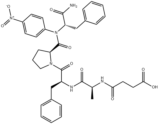 SUC-ALA-PHE-PRO-PHE-PNA 结构式