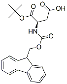 芴甲氧甲酰基-D-天冬氨酸Β叔丁酯 结构式