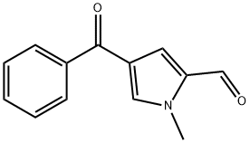 4-苯甲酰基-1-甲基-1氢-吡咯-2-甲醛 结构式