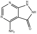 3H-Pyrazolo[3,4-d]pyrimidin-3-one,  4-amino-1,2-dihydro- 结构式