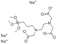 N-(三甲氧基硅丙基)乙二胺三乙酸钠盐 结构式