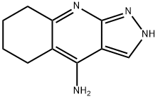 4-AMINO-5,6,7,8-TETRAHYDRO-2H-PYRAZOLO[3,4-B]QUINOLINE 结构式