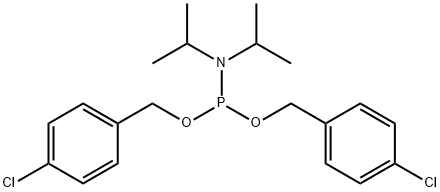 Di-p-Chlorobenzyl N,N-Diisopropylphosphoramidite 结构式