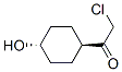 Ethanone, 2-chloro-1-(4-hydroxycyclohexyl)-, trans- (9CI) 结构式
